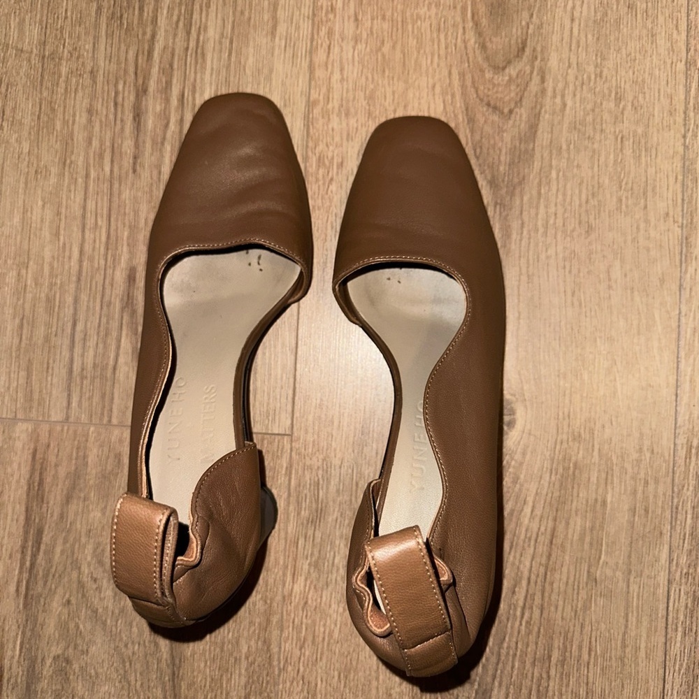 Gray Matters x Yuneho Khaki Women's Leather Shoes Size 37 1/2 - Picture 8 of 8